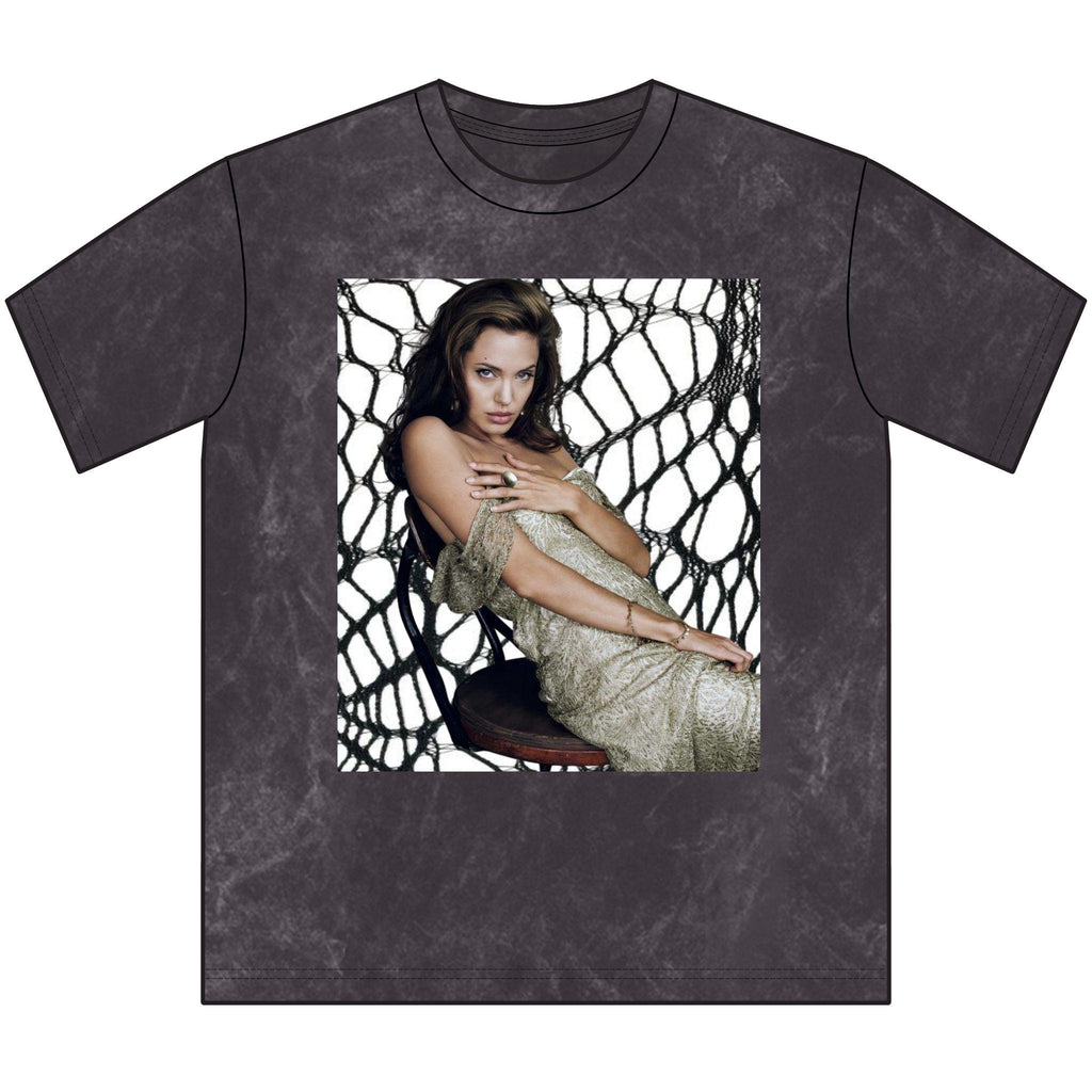 Angelina Jolie goth Y2K metal T-Shirt
