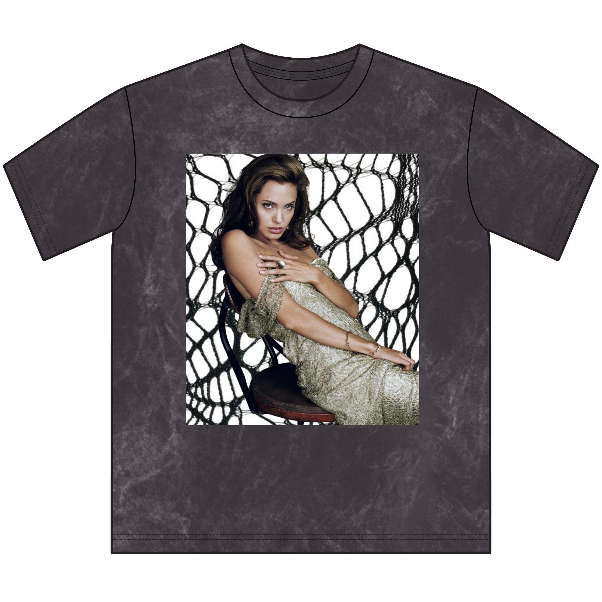 Angelina Jolie goth Y2K metal T-Shirt