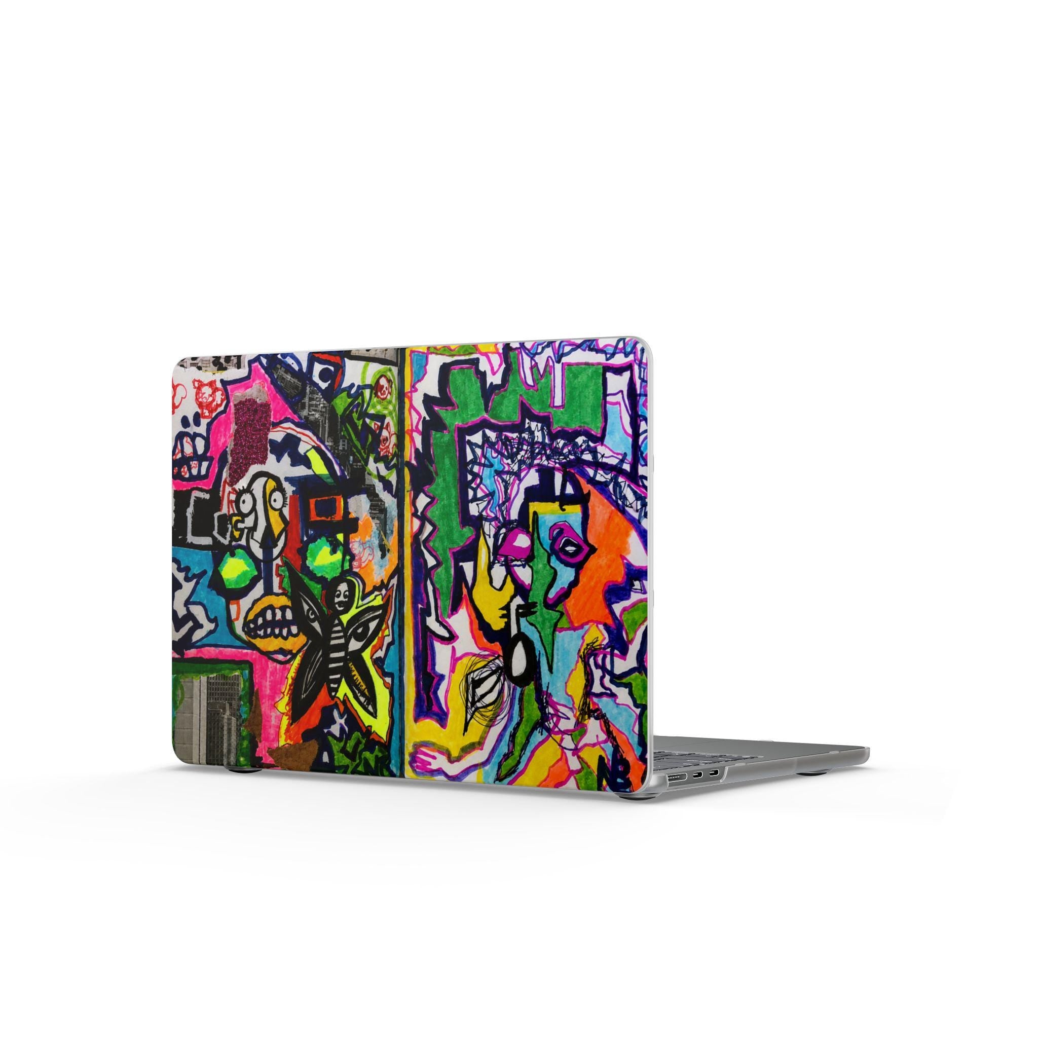 Artist Designed Neo Expressionist Painting Abstract Maximalist MacBook Cover