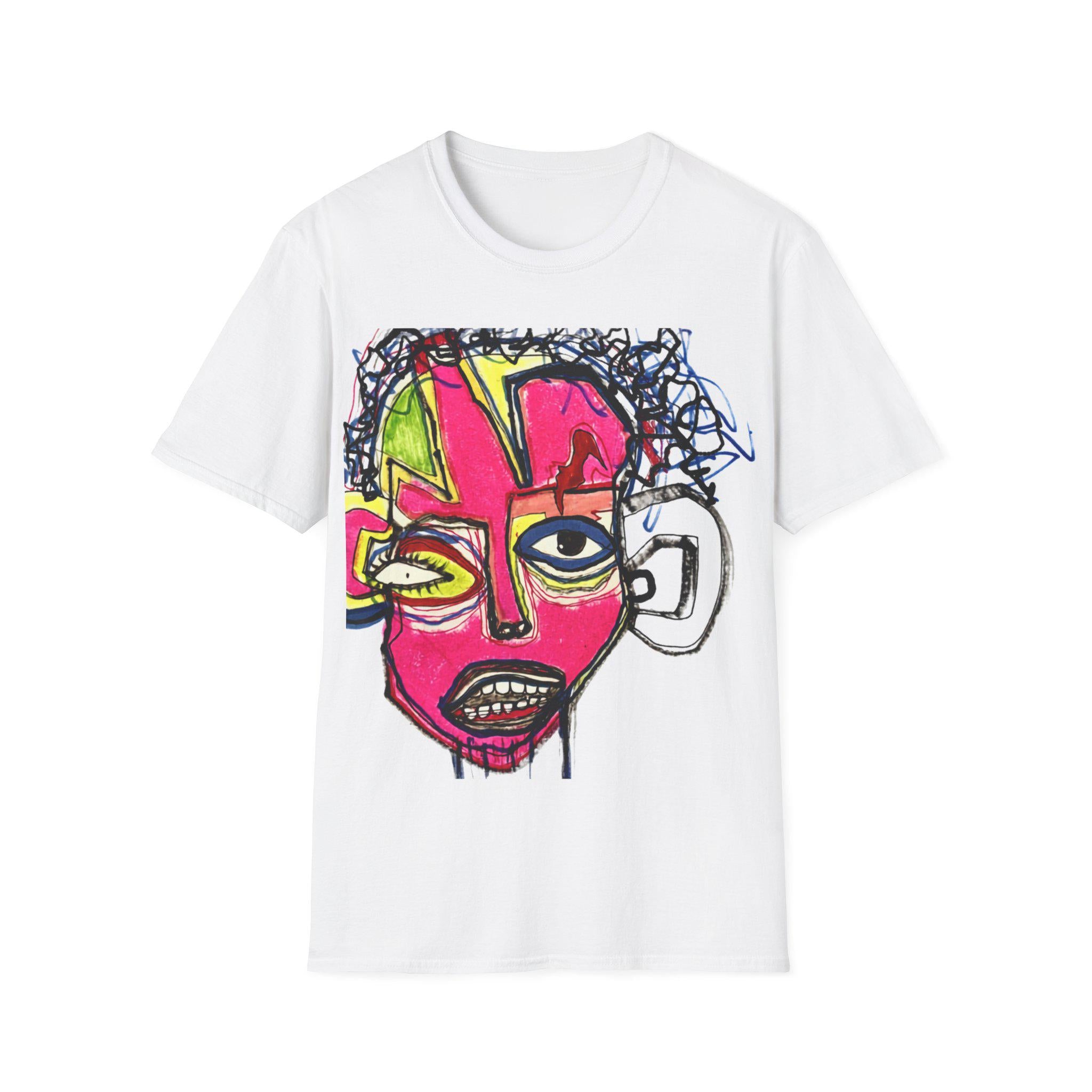 Artist Made Tee Original Art Electric Mind Neo-Expressionist T-Shirt