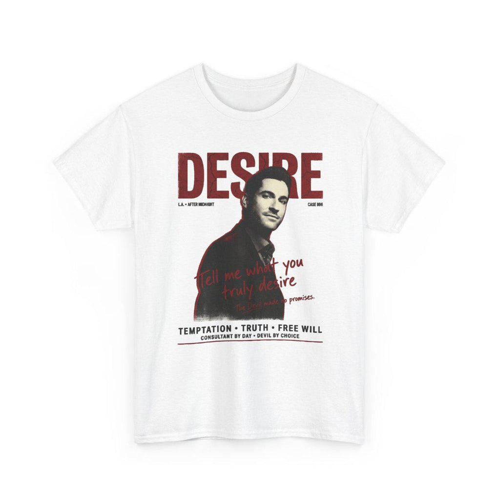 Lucifer Morningstar Tom Ellis DESIRE Cinephile Bootleg Tee