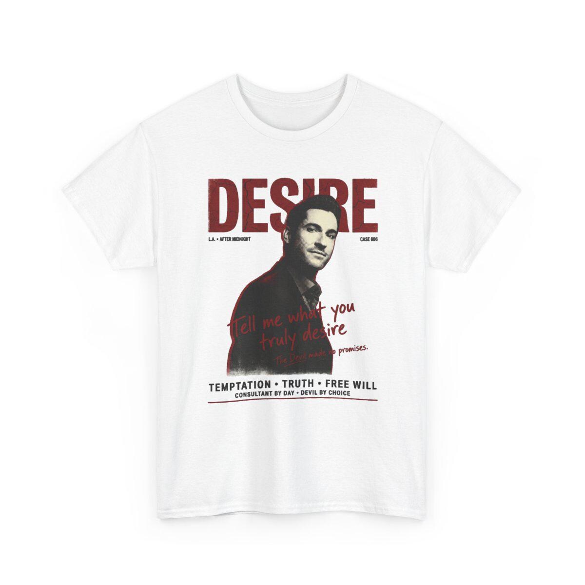 Lucifer Morningstar Tom Ellis DESIRE Cinephile Bootleg Tee