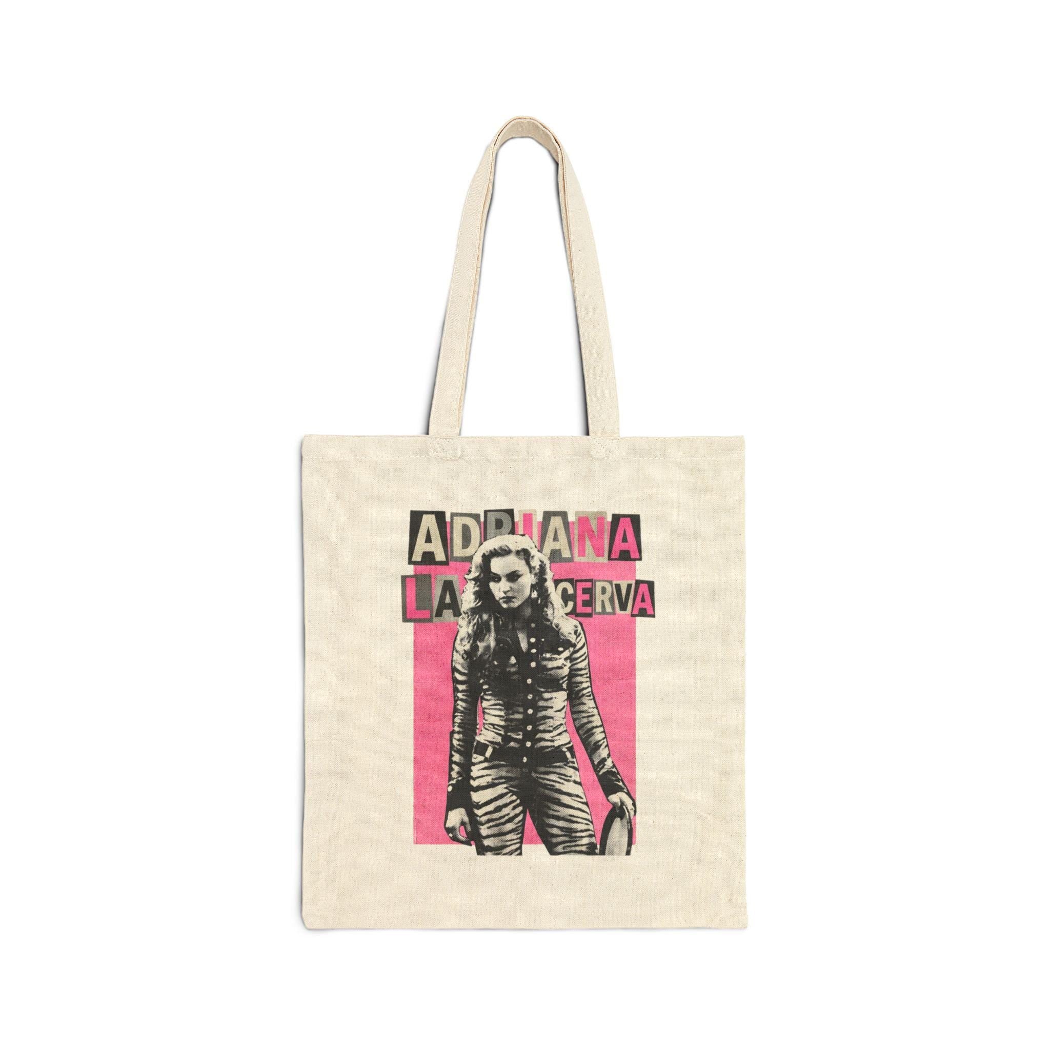 Adriana La Cerva Bootleg Hot Pink Sopranos TV Drea de Matteo Canvas Tote Bag