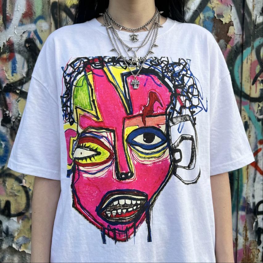 Artist Made Tee Original Art Electric Mind Neo-Expressionist T-Shirt