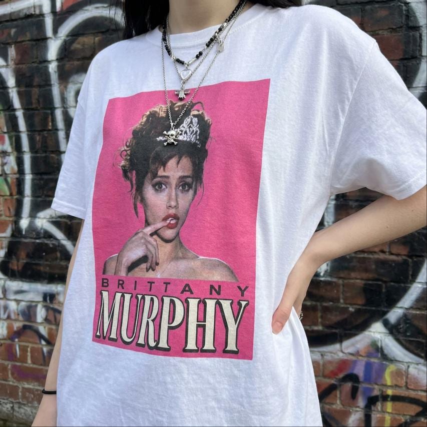 Brittany Murphy Bubblegum Pink Tee, Y2K Bootleg Shirt
