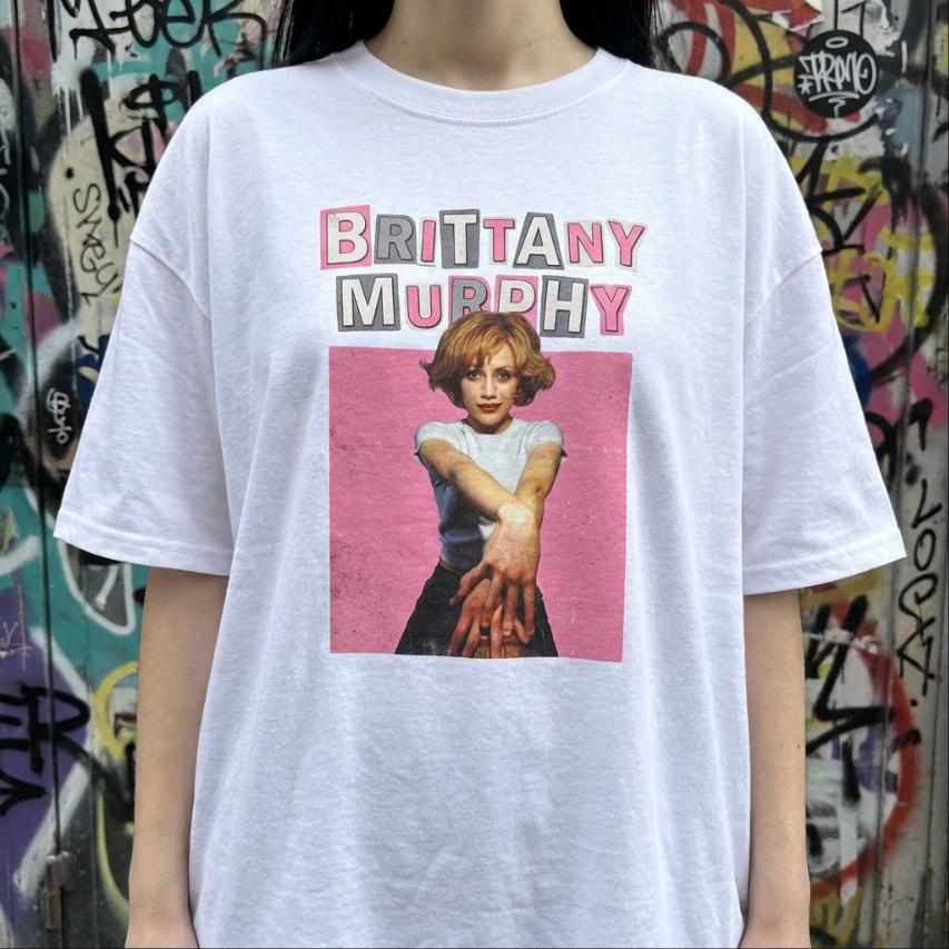 Brittany Murphy Bootleg Hot Pink Tee, Vintage Actress Tribute cinephile T-Shirt