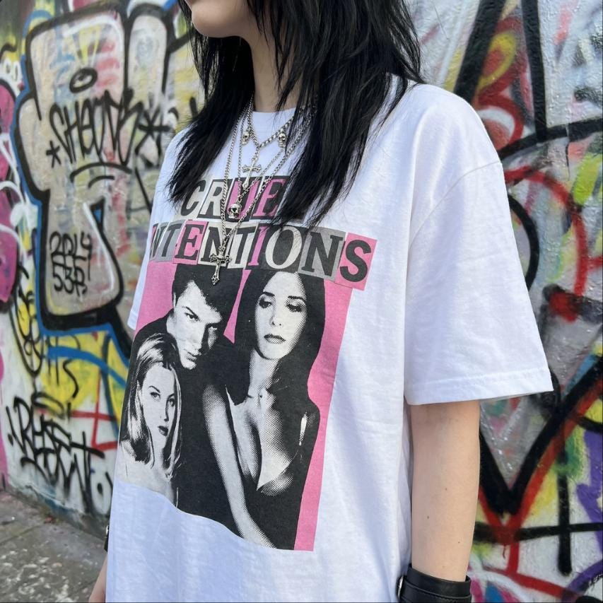 Cruel Intentions Bootleg Hot Pink Movie Y2K T-Shirt, 90s Teen Drama Cinephile Tee