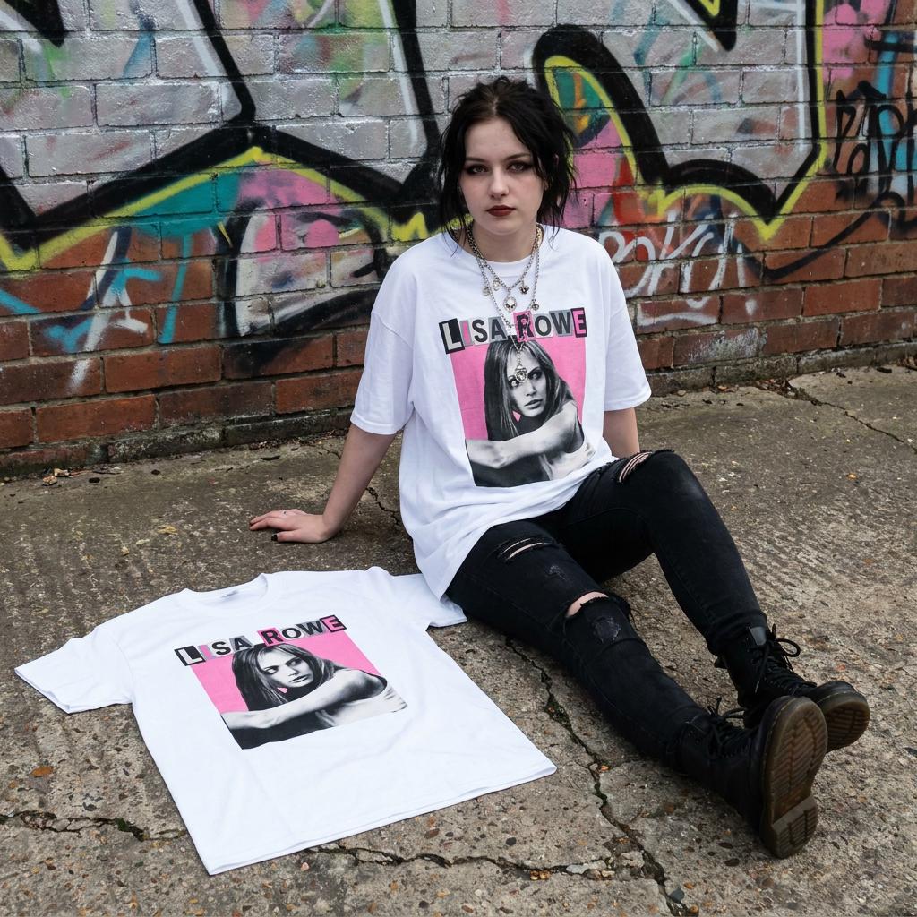 Lisa Rowe Girl Interrupted Y2K cinephile Angelina hot pink movie bootleg T-Shirt