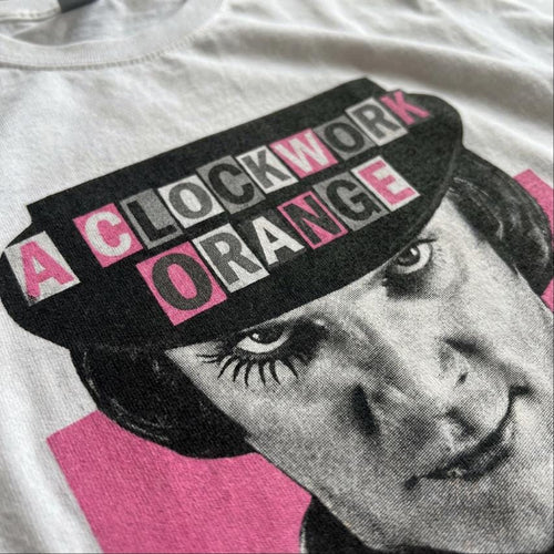 A Clockwork Orange Alex Bootleg Hot Pink Tee, Horror Movie T-Shirt