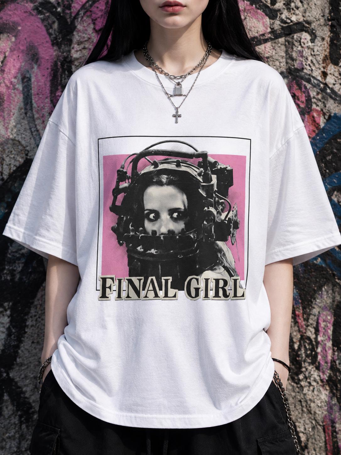 Final Girl Amanda Young Horror T-Shirt Pink Saw Movie cinephile