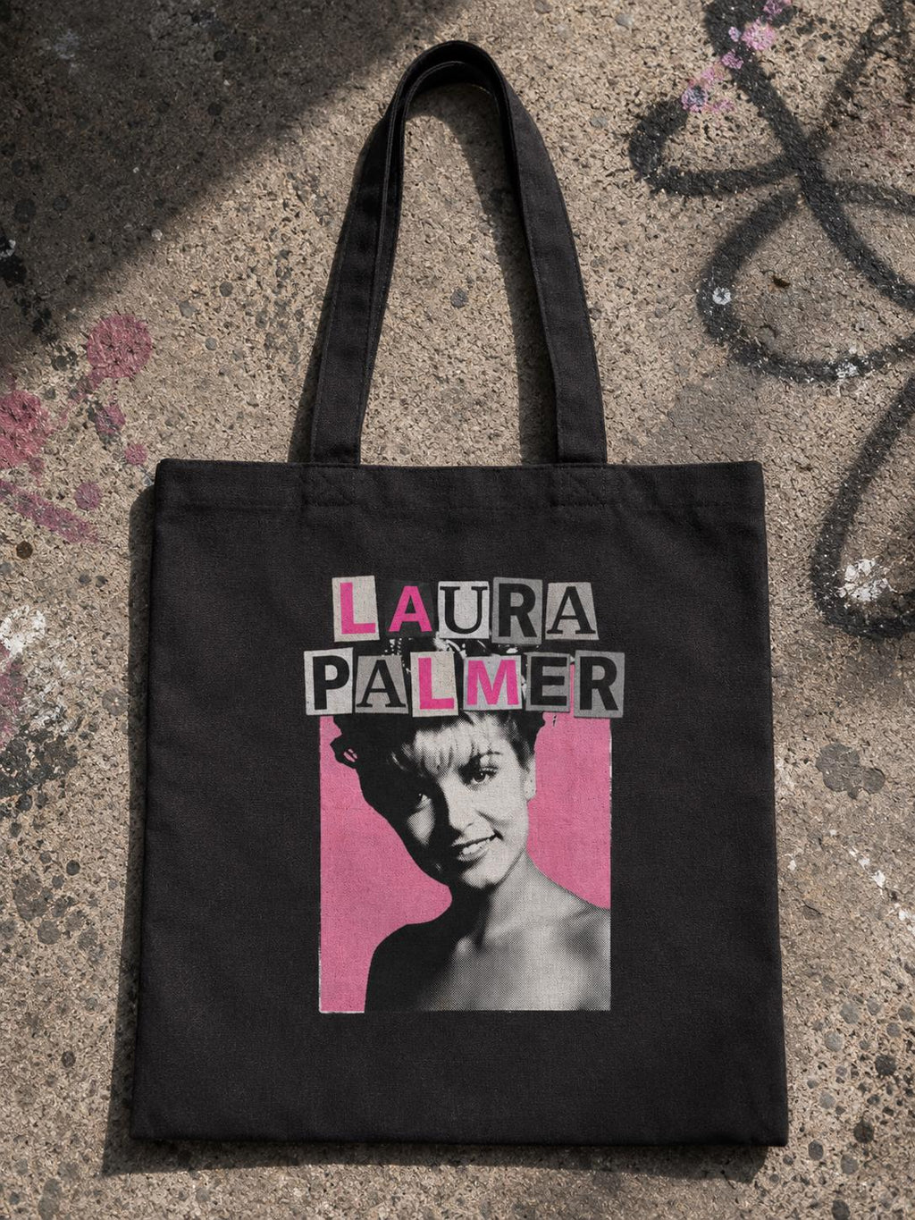 Laura Palmer Twin Peaks Hot Pink Canvas Tote Bag David Lynch Cinephile