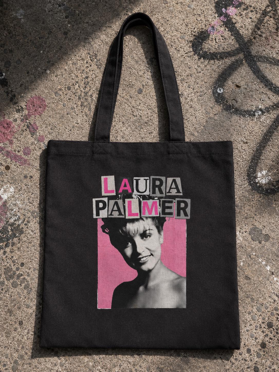 Laura Palmer Twin Peaks Hot Pink Canvas Tote Bag David Lynch Cinephile