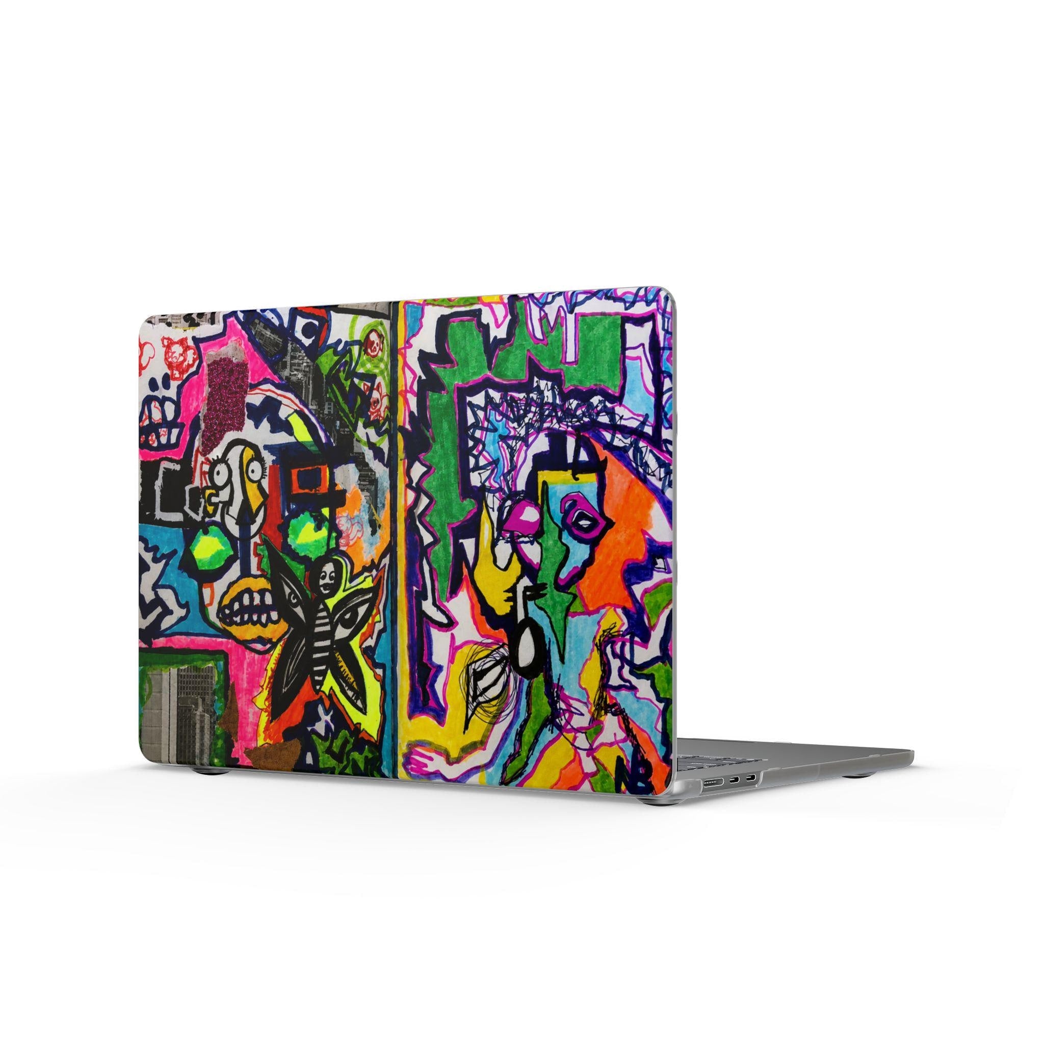 Artist Designed Neo Expressionist Painting Abstract Maximalist MacBook Cover