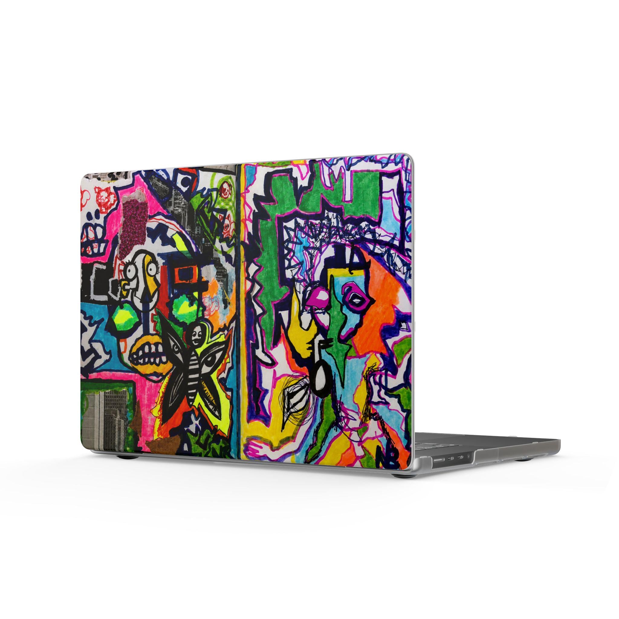Artist Designed Neo Expressionist Painting Abstract Maximalist MacBook Cover
