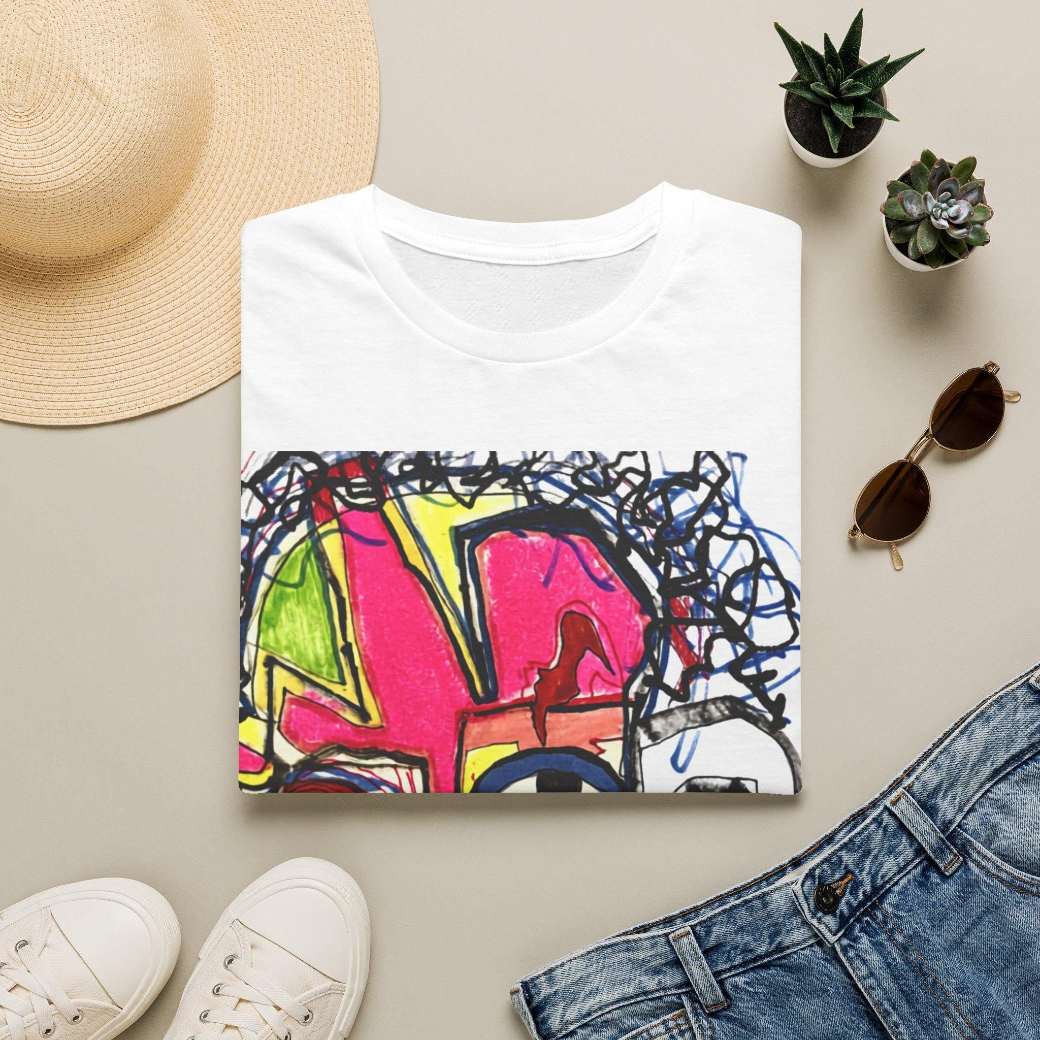 Artist Made Tee Original Art Electric Mind Neo-Expressionist T-Shirt