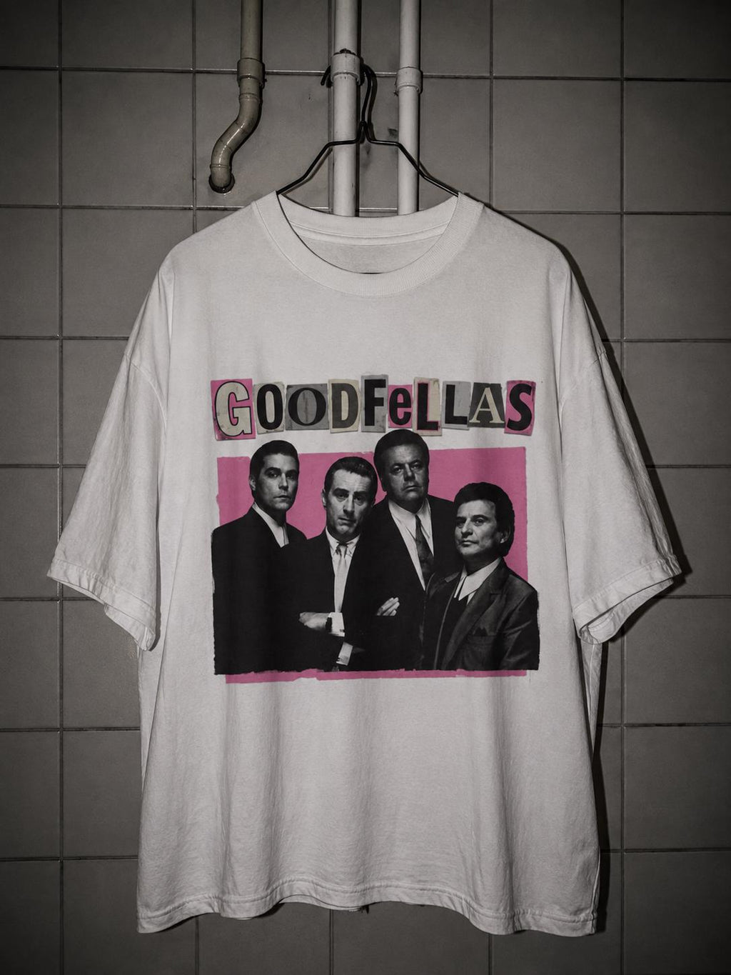 Goodfellas tribute bubblegum pink cinephile teen Y2K movie T-Shirt
