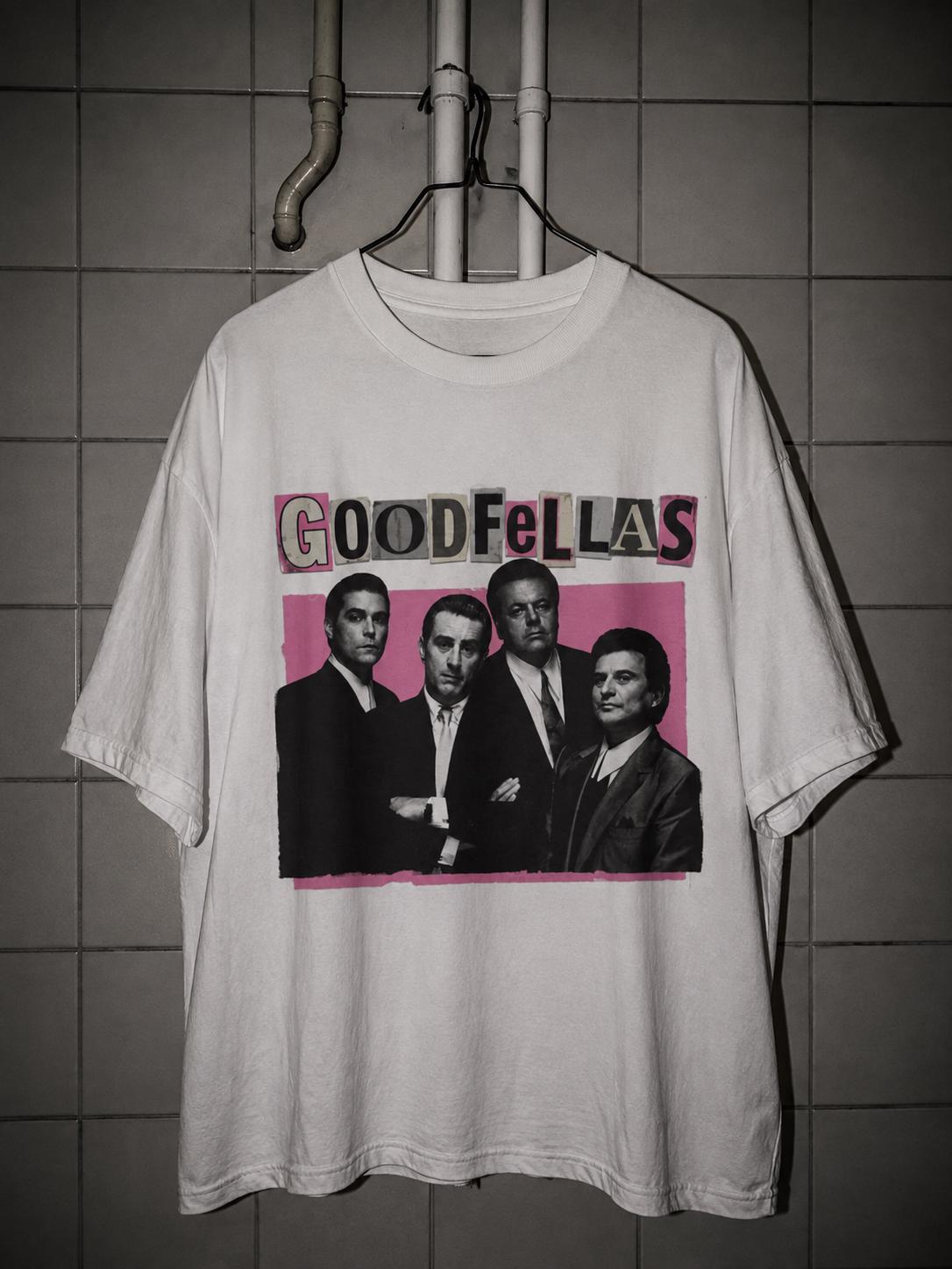 Goodfellas tribute bubblegum pink cinephile teen Y2K movie T-Shirt