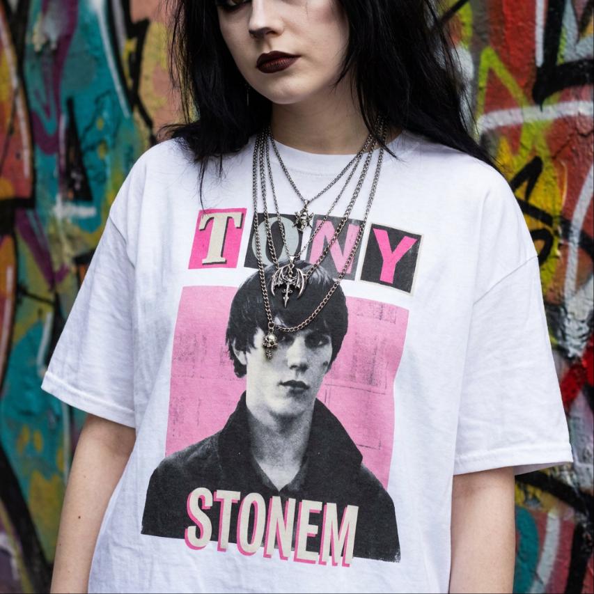Tony Stonem Skins UK Nicholas Hoult pink cinephile bootleg fan T-Shirt