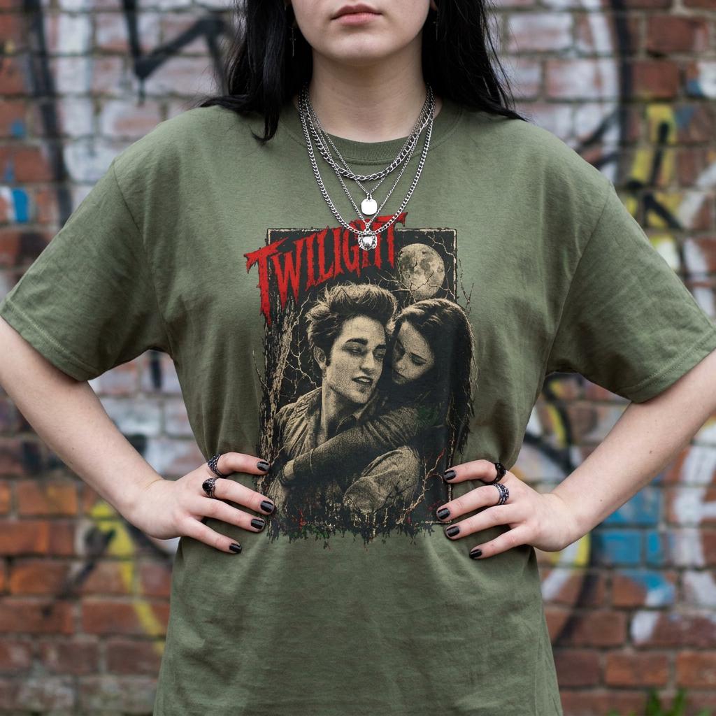 Twilight Edward & Bella Gothic Bootleg T-Shirt