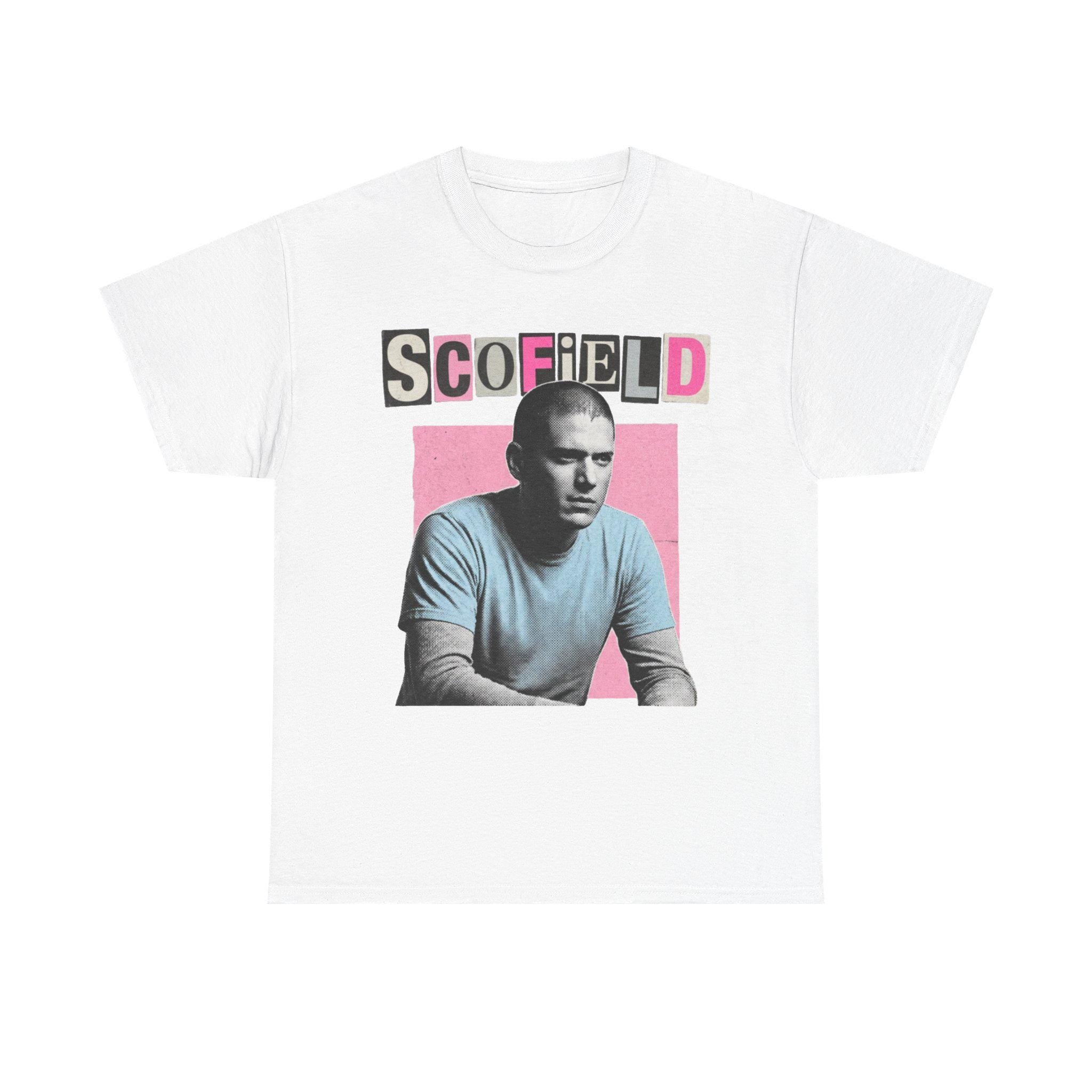 Michael Scofield Prison Break Bootleg Pink T-Shirt Cinephile Wentworth Miller tee