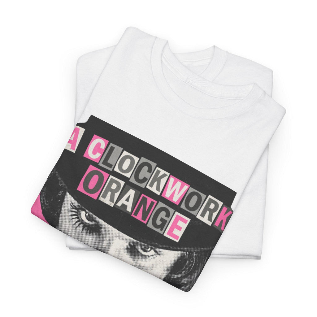 A Clockwork Orange Alex Bootleg Hot Pink Tee, Horror Movie T-Shirt