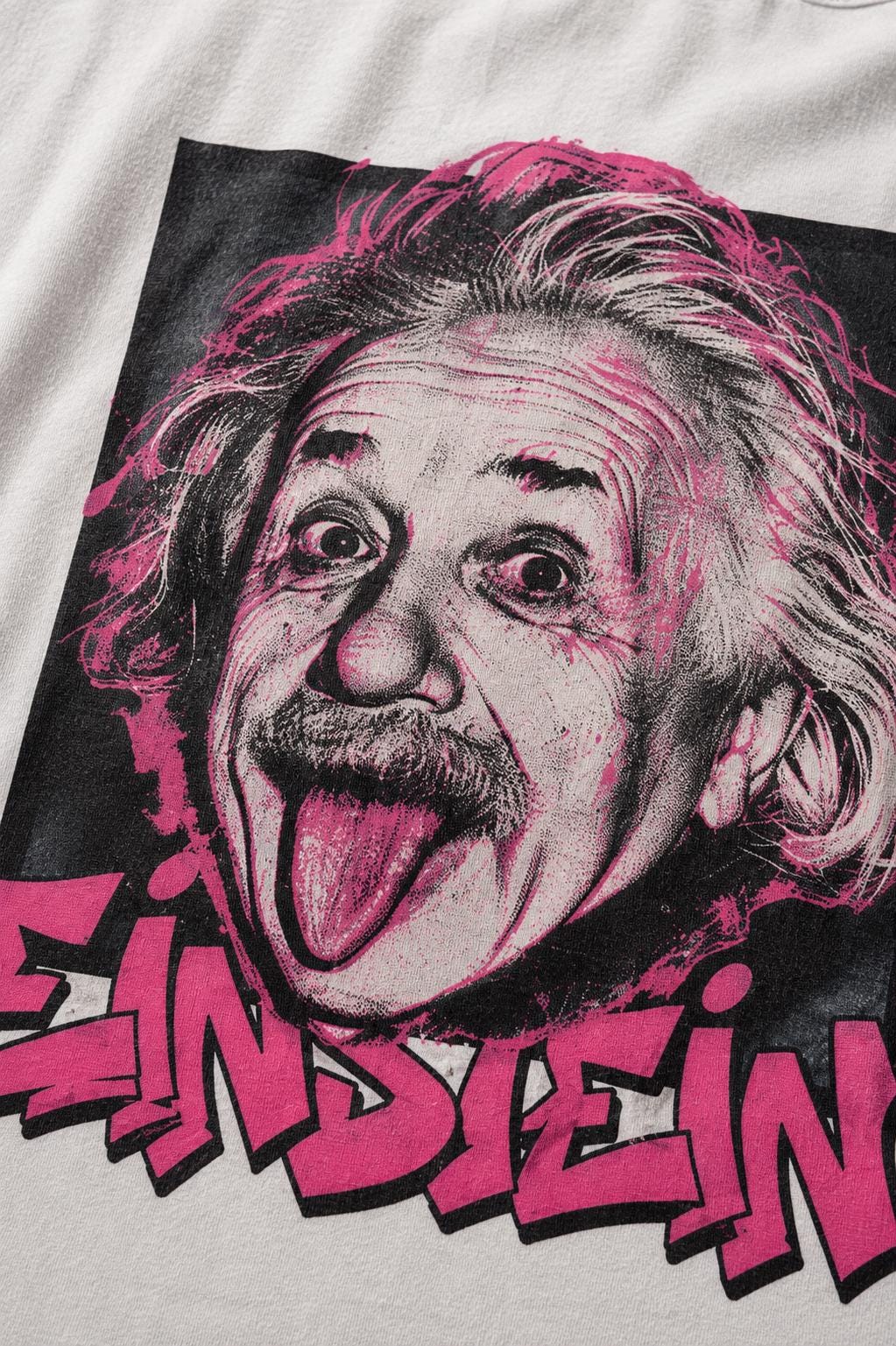 Albert Einstein Tongue Out T-Shirt, Punk Graffiti Scientist Shirt, Y2K Pop Art Tee