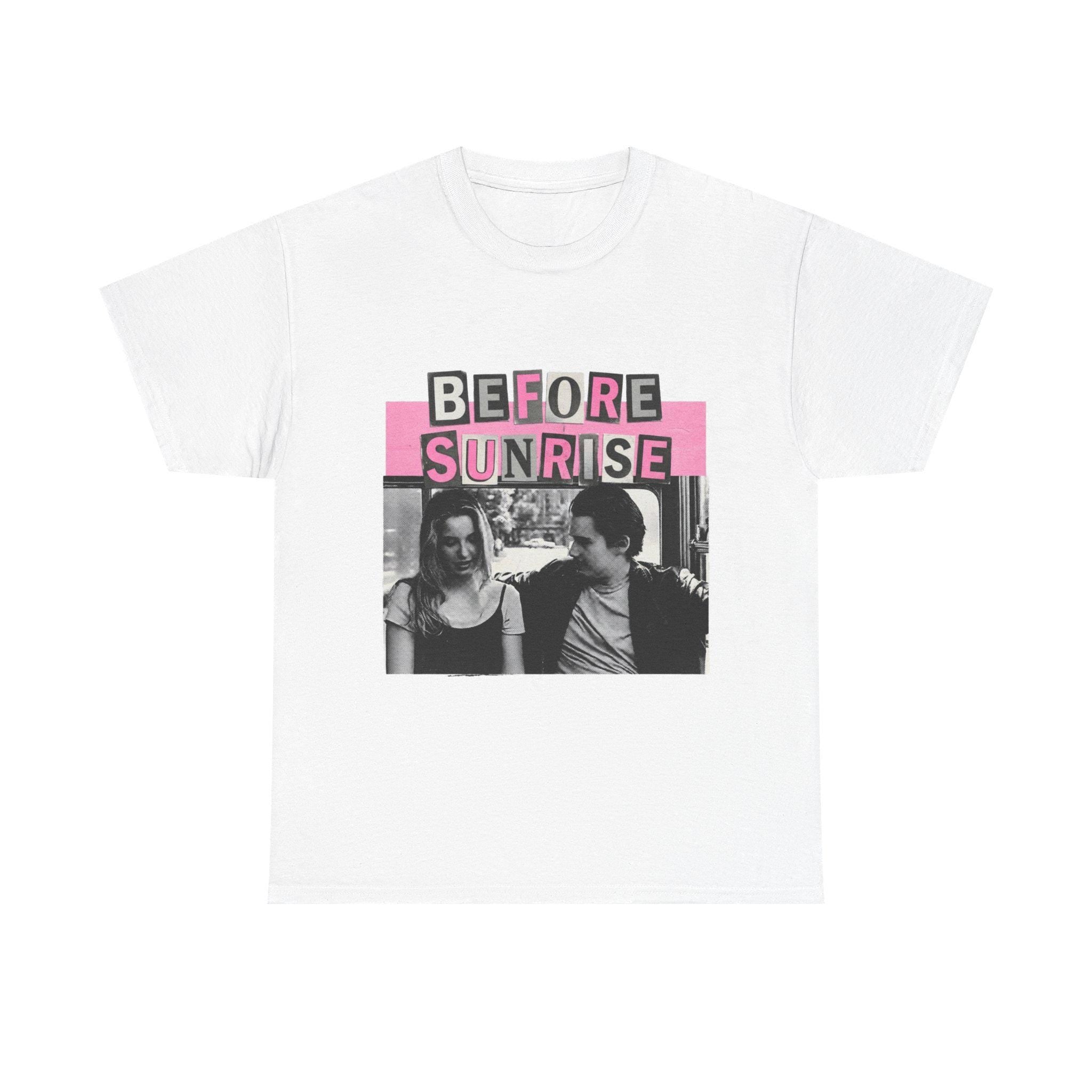 Before Sunrise T-Shirt, bubblegum pink 90s romance cinephile bootleg tee