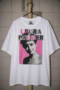 Laura Palmer T-Shirt, Y2K Bootleg bubblegum pink Twin Peaks fan cinephile tee