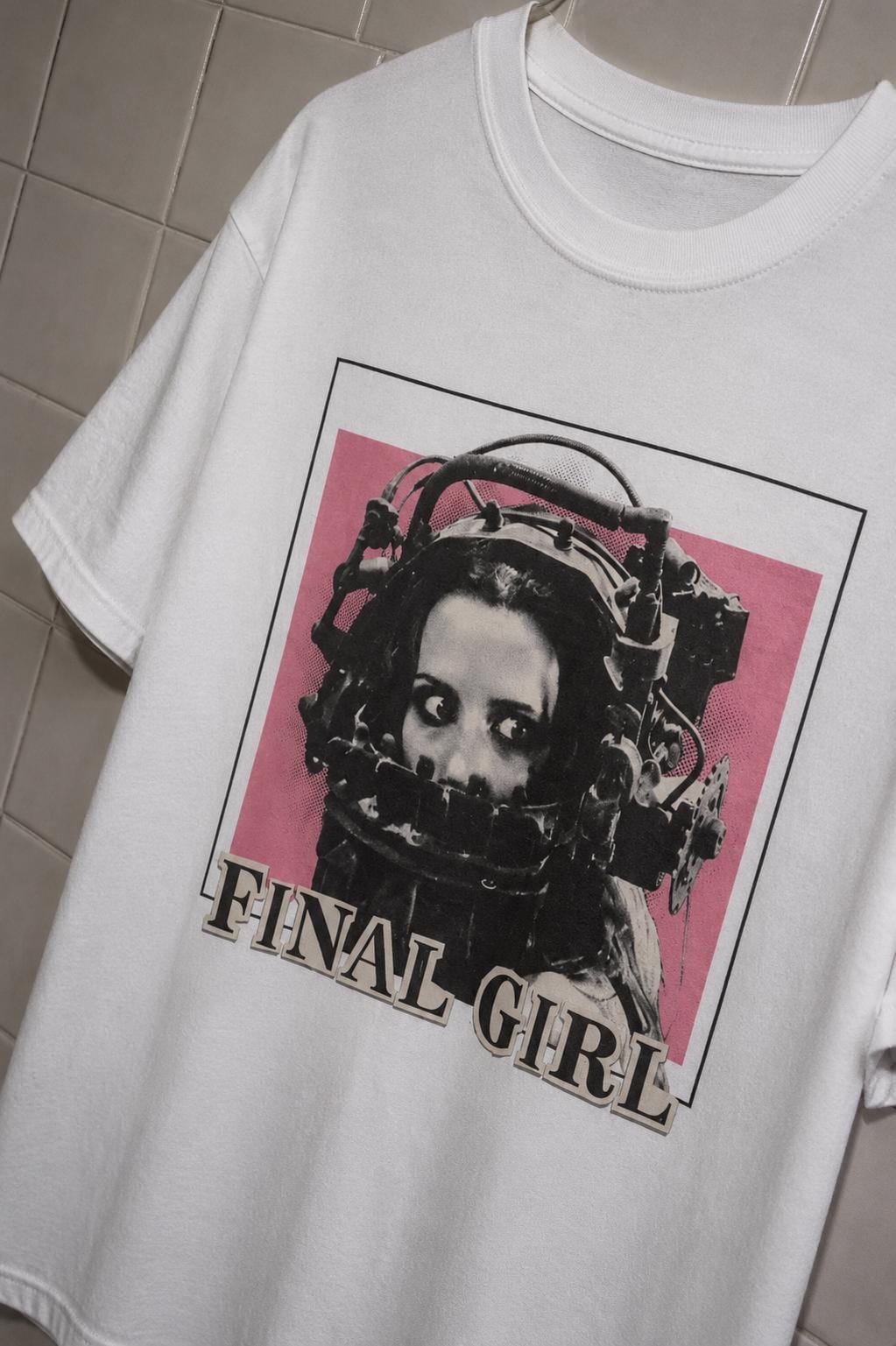 Final Girl Amanda Young Horror T-Shirt Pink Saw Movie cinephile