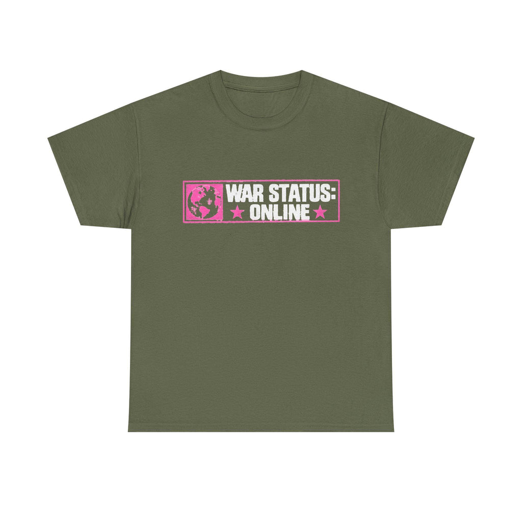 War Status: Online T-Shirt | Y2K Internetcore Minimal Retro Star Graphic