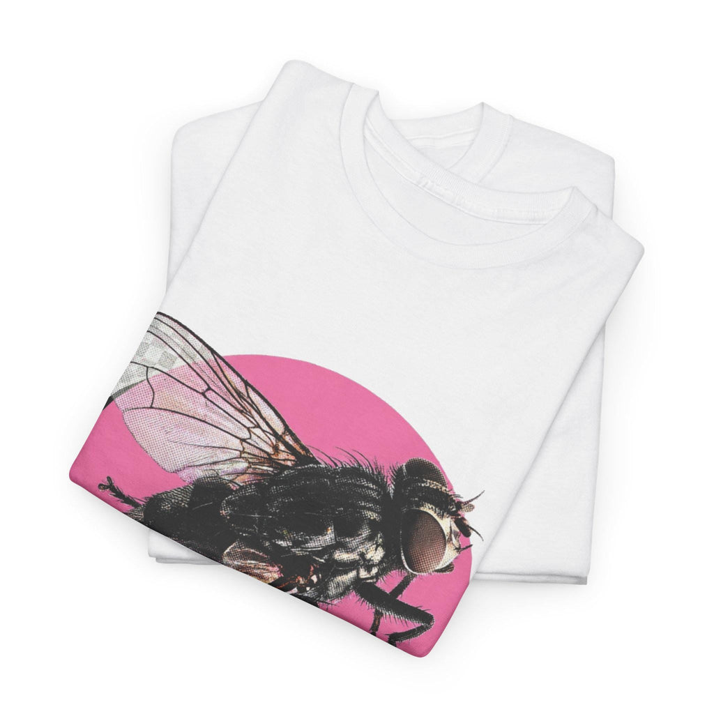 Y2K Bubblegum Pink Emo Scene Girl Weirdcore Fly Shirt Insect Tee