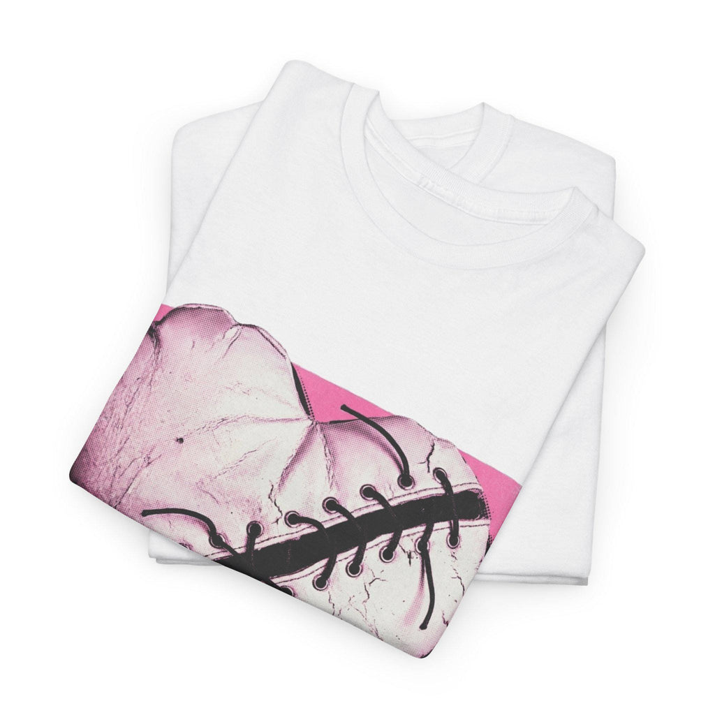 Y2K Emo Girl Stitched Heart Tee Bubblegum Lolita Punk Guro-kawaii Scene Punk T-Shirt