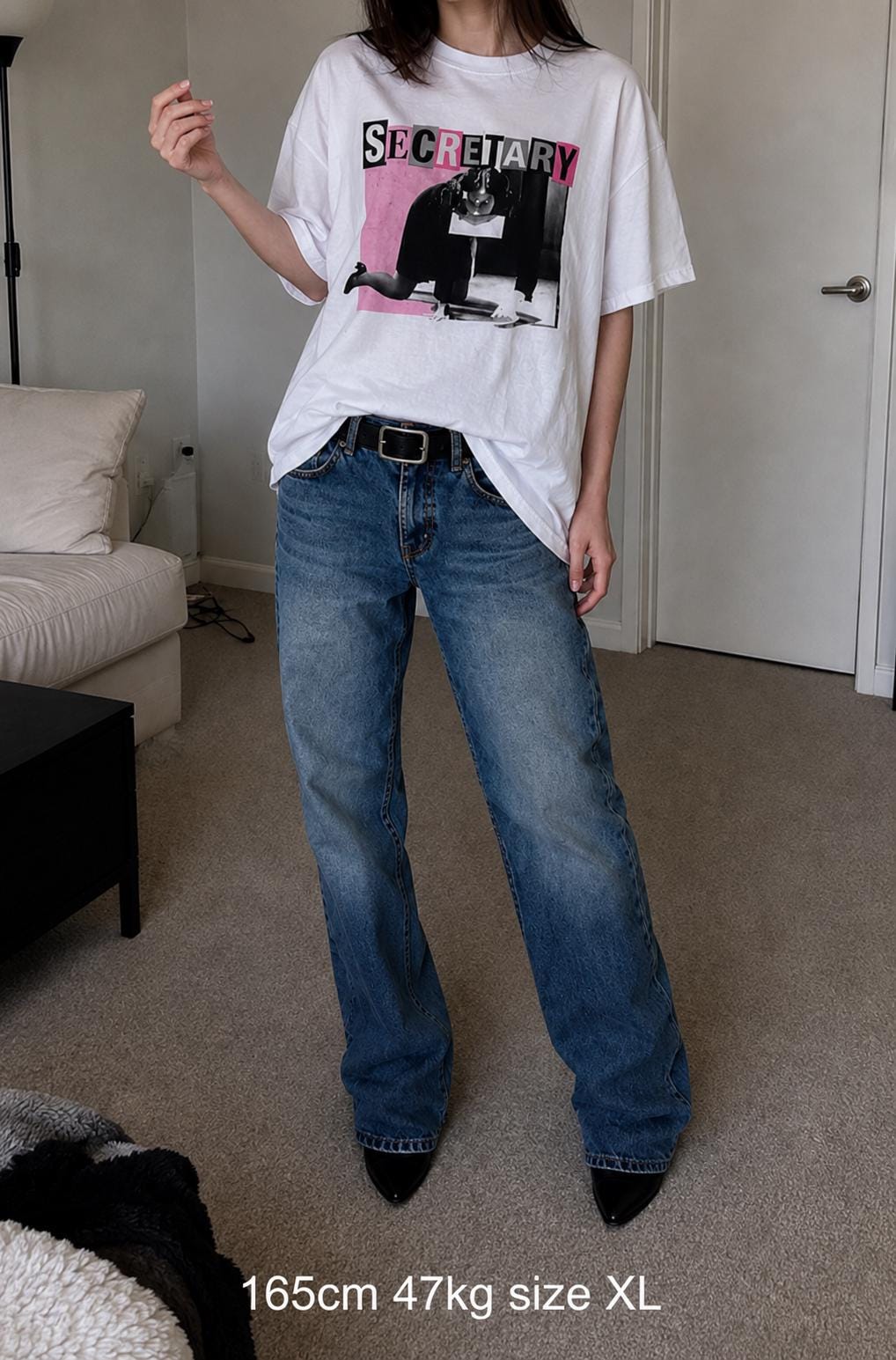 Secretary movie tee, Y2K bootleg cinephile bubblegum pink T-Shirt