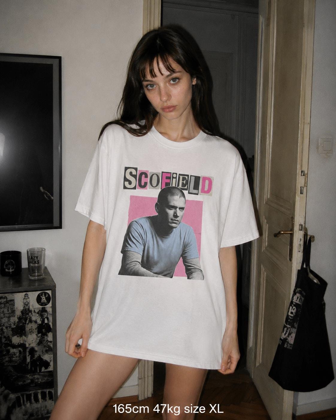 Michael Scofield Prison Break Bootleg Pink T-Shirt Cinephile Wentworth Miller tee