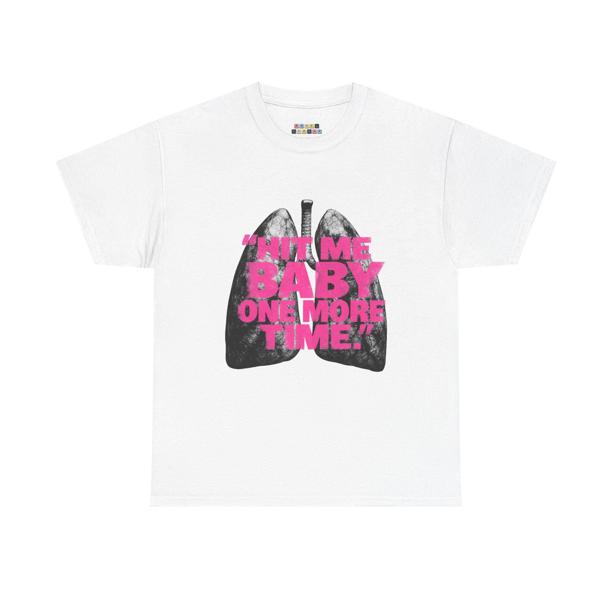 Britney Spears Hit Me Y2K Anatomical Lungs Graphic Tee, Pink Punk Tumblr Shirt