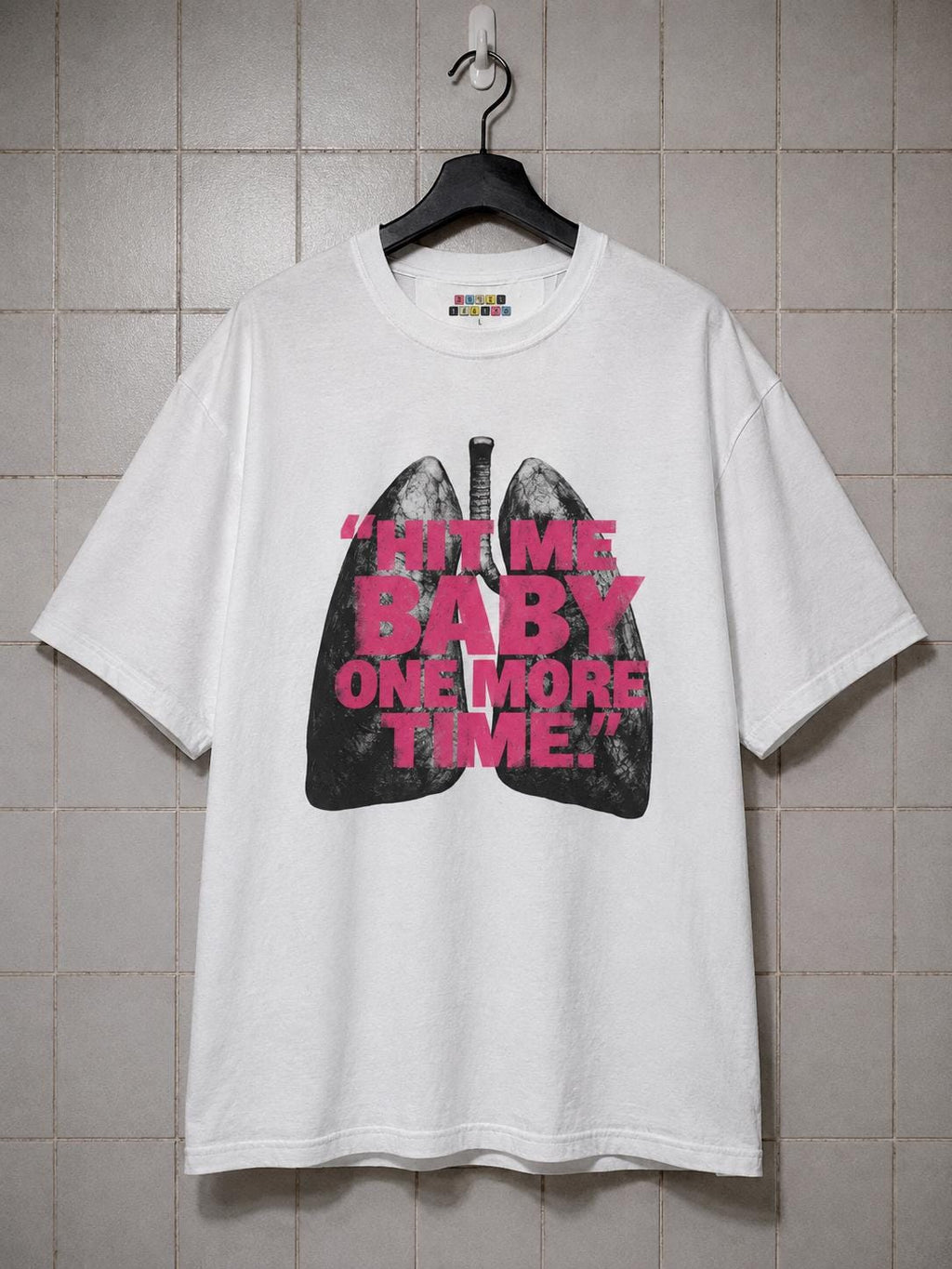 Britney Spears Hit Me Y2K Anatomical Lungs Graphic Tee, Pink Punk Tumblr Shirt