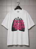 Britney Spears Hit Me Y2K Anatomical Lungs Graphic Tee, Pink Punk Tumblr Shirt