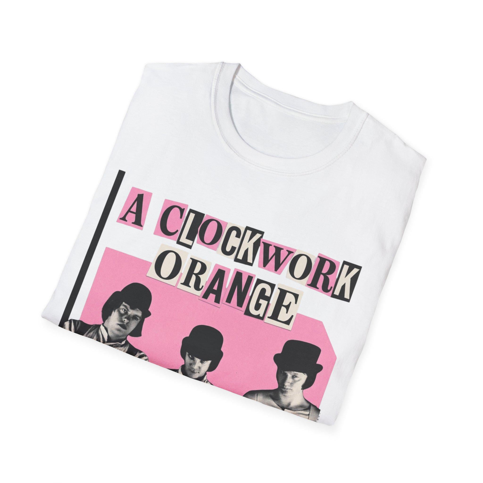 A Clockwork Orange T-Shirt, Bubblegum Pink Bootleg Tee Cinephile Kubrick Tribute