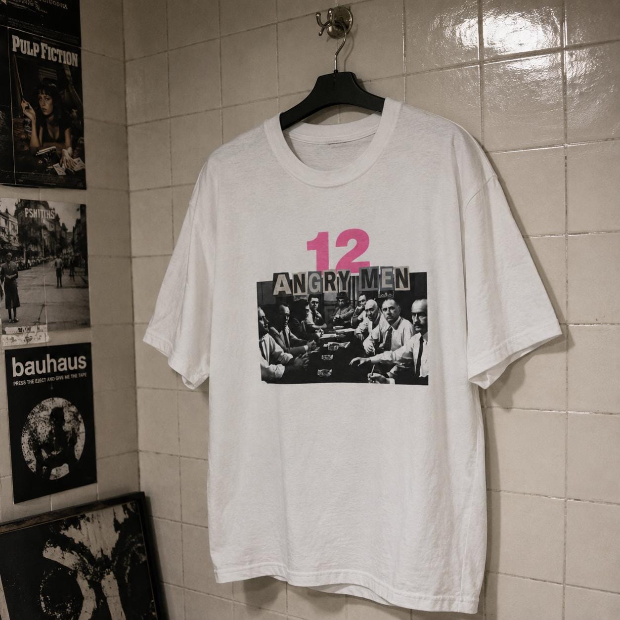 12 Angry Men bubblegum pink bootleg cinephile tee
