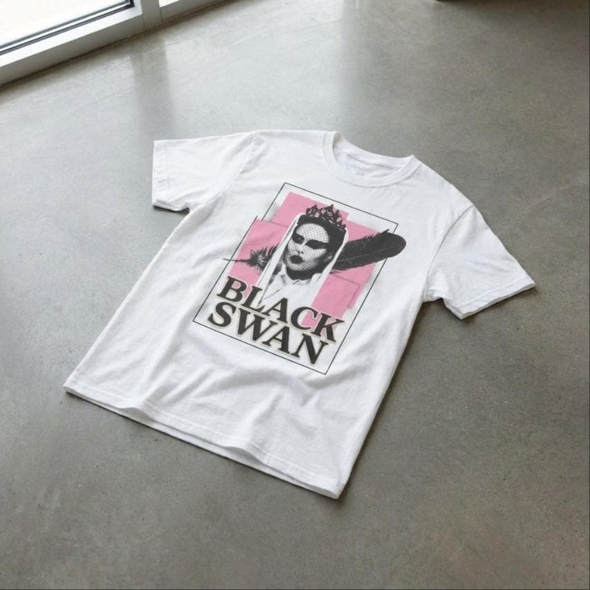 Black Swan Nina Sayers Bubblegum Pink Cinephile T-Shirt Natalie Portman Cult Movie Tee