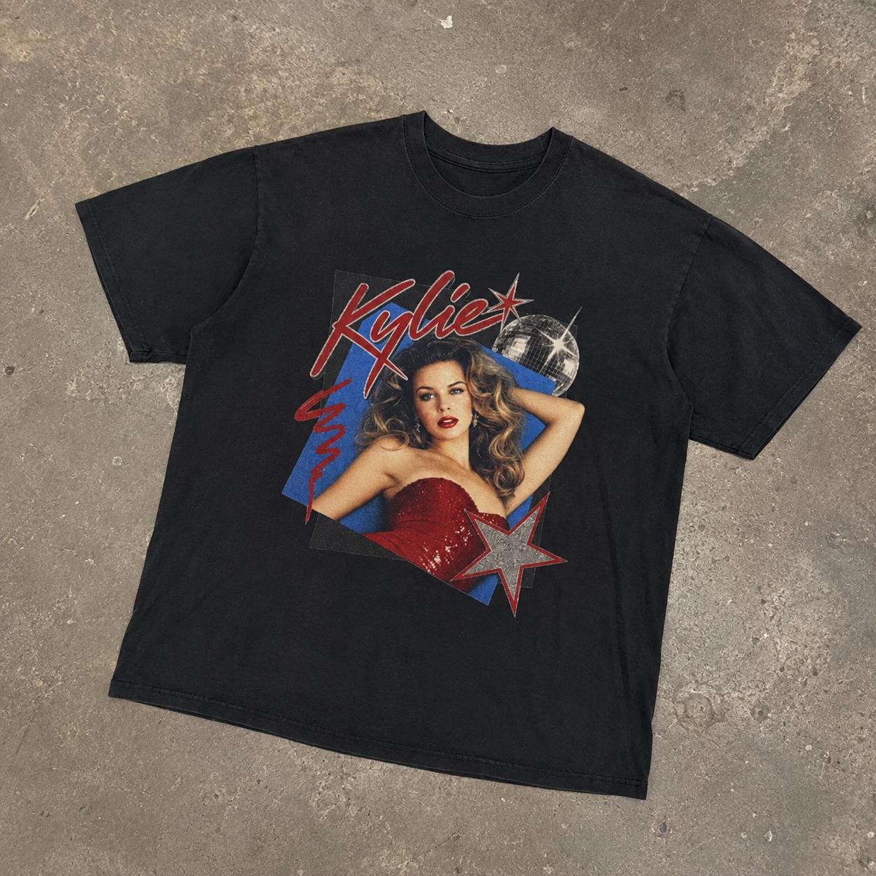 Kylie Minogue Retro Pop Princess 80s T-Shirt Y2K