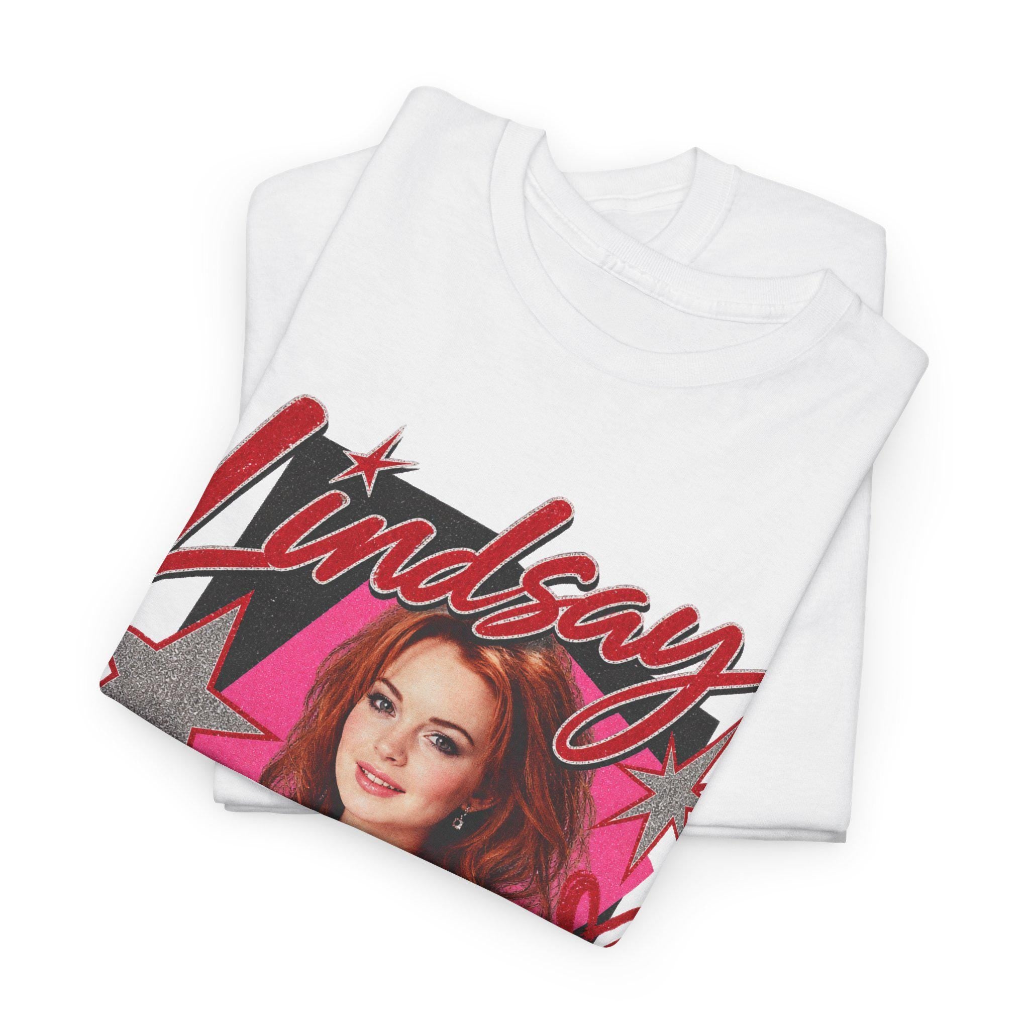 Lindsay Lohan Retro Mean Girls Pop Culture Y2K Celebrity T-Shirt