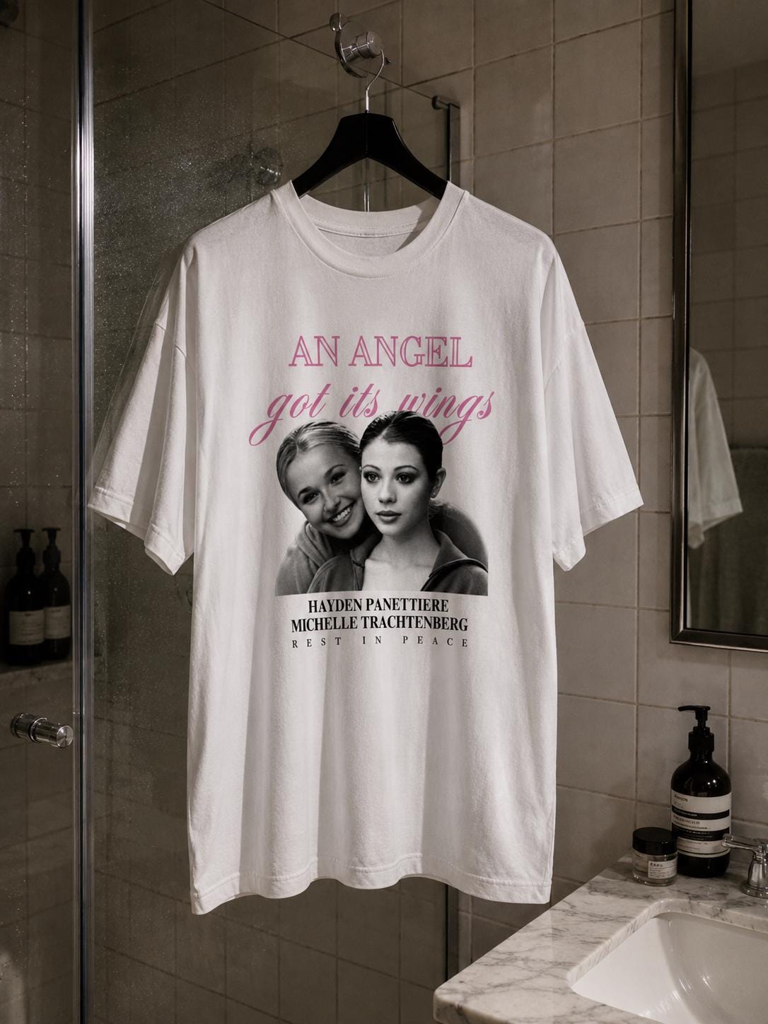 Hayden Panettiere Michelle Trachtenberg An Angel Got Its Wings Tee | Memorial Tribute Y2K Shirt