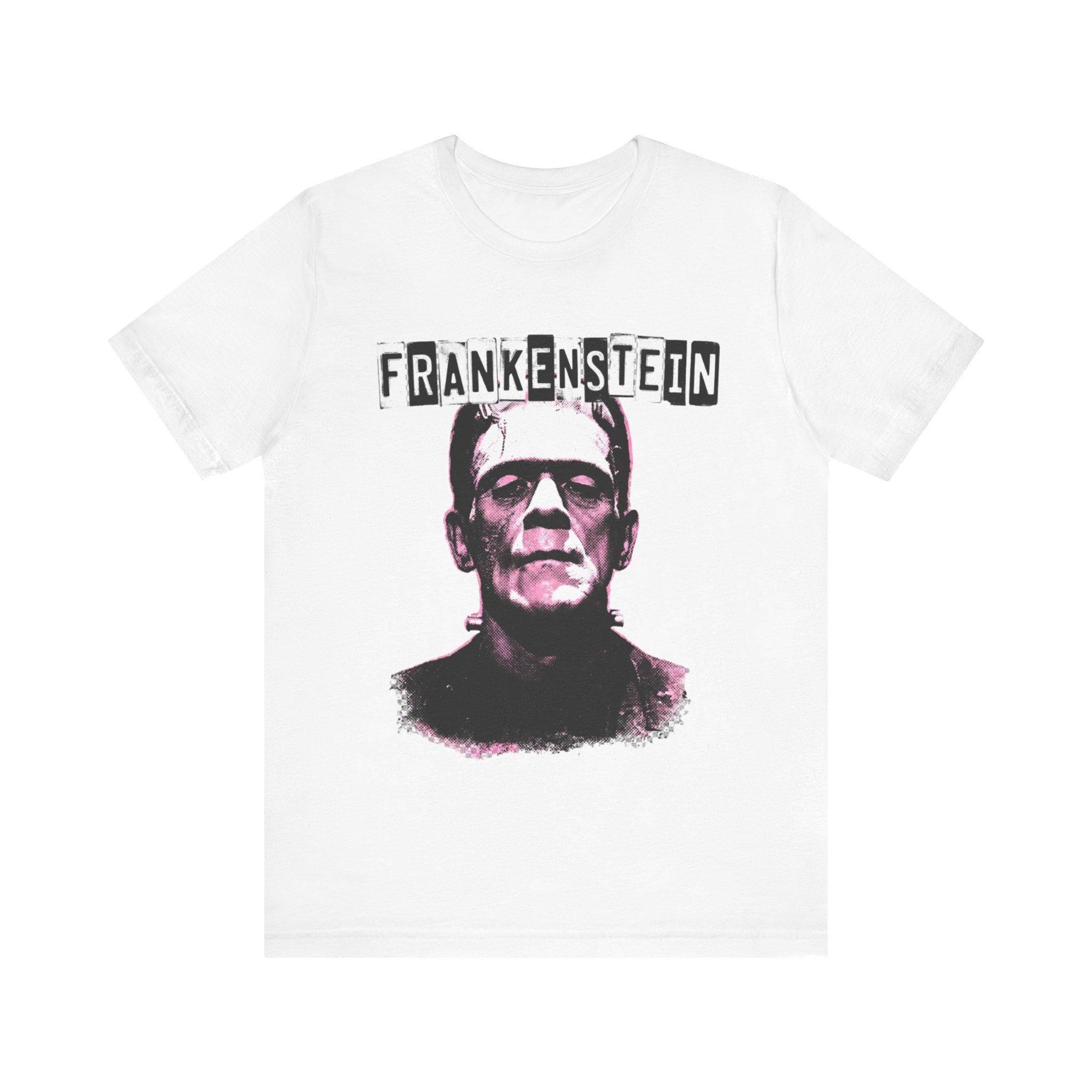 Frankenstein Y2K Punk Pink Scene Emo Mall Goth Vintage Horror Monster Shirt