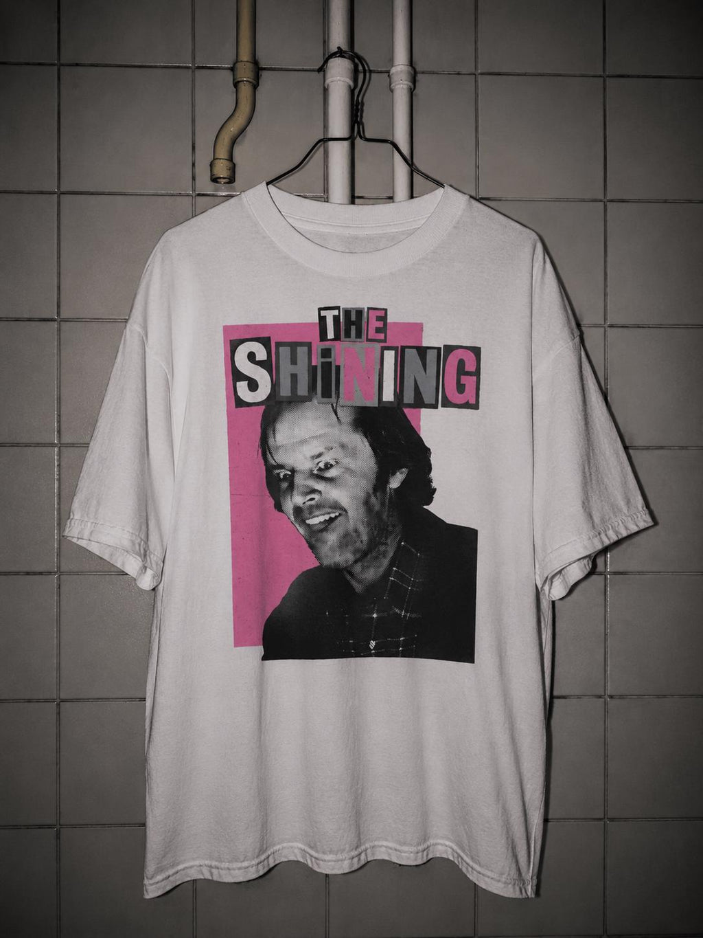 The Shining Tee, Jack Nicholson bubblegum pink Y2K Bootleg cinephile T-Shirt
