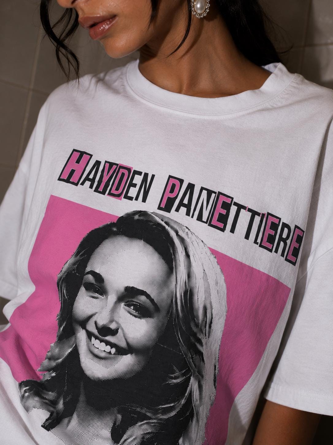Hayden Panettiere Bubblegum Tee Pink Memorial Tribute Shirt