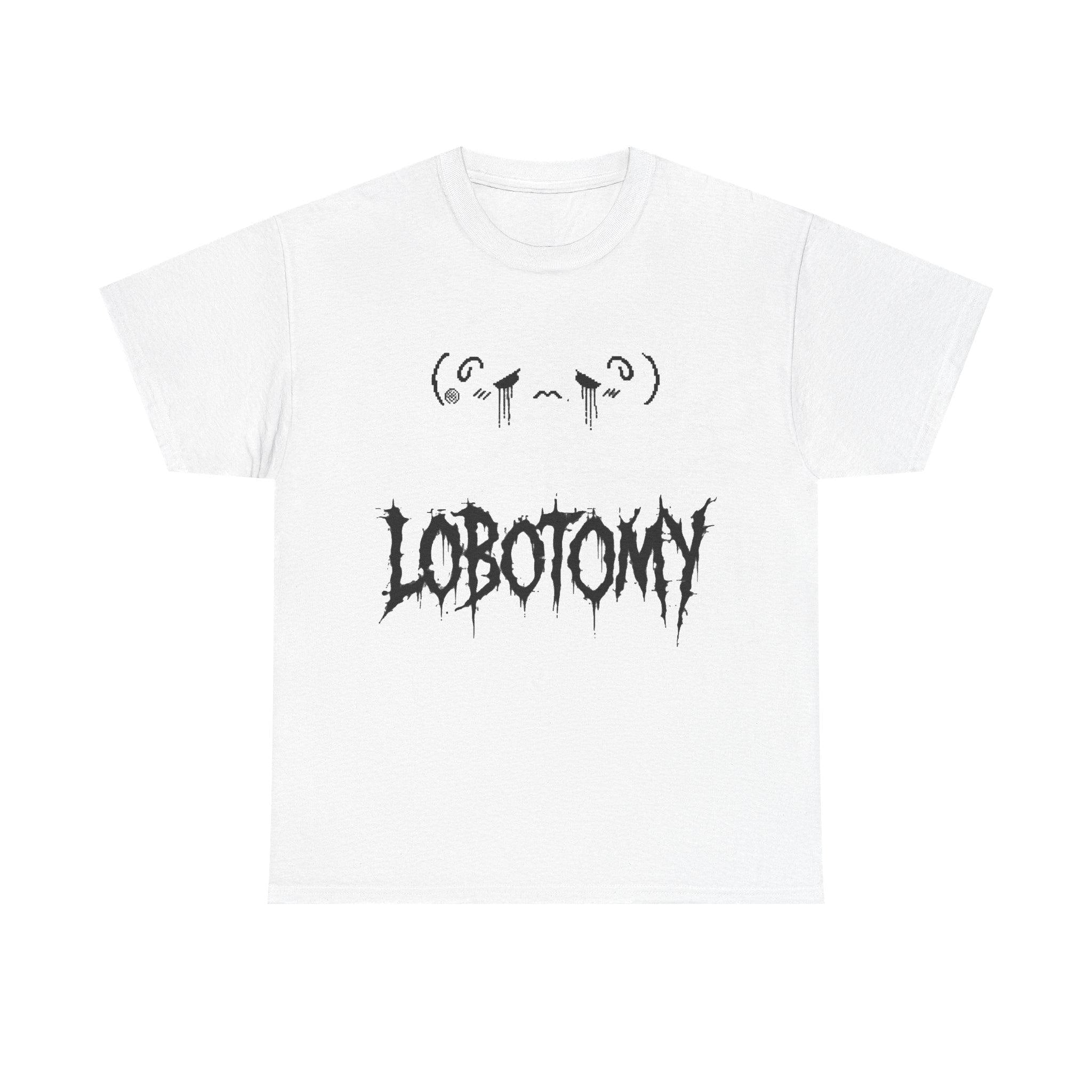 Lobotomy Y2K Weirdcore Shirt, Emo Internetcore Graphic Tee, Distressed Metal Logo Alt Goth Top