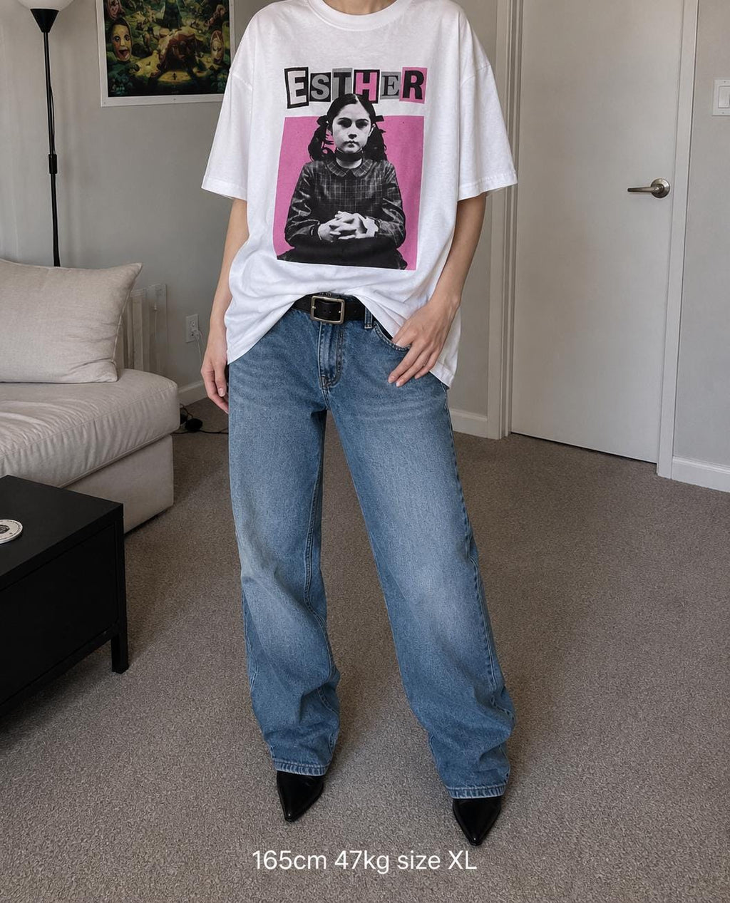Esther Coleman T-Shirt, Orphan horror film Y2K cinephile bootleg tee