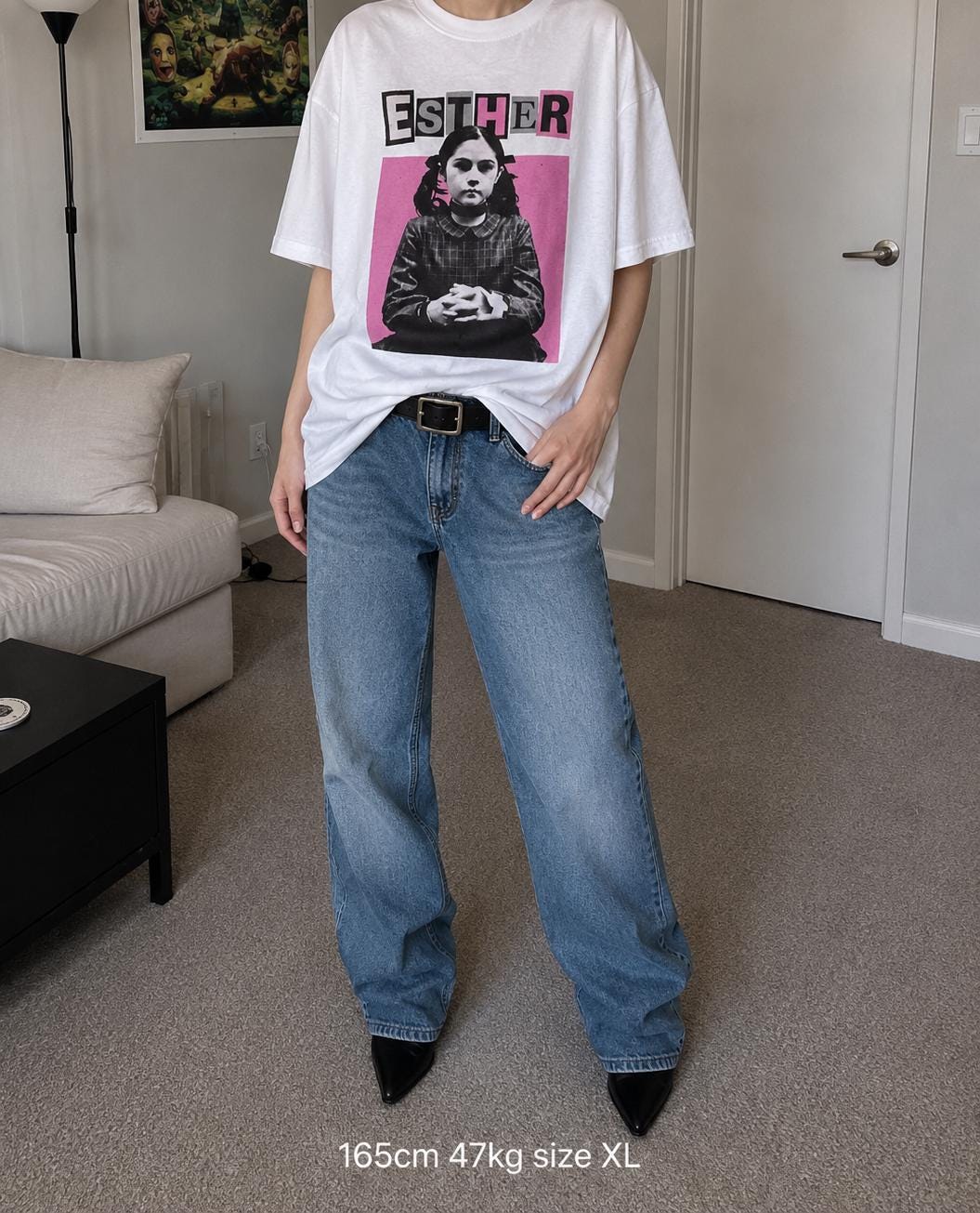 Esther Coleman T-Shirt, Orphan horror film Y2K cinephile bootleg tee