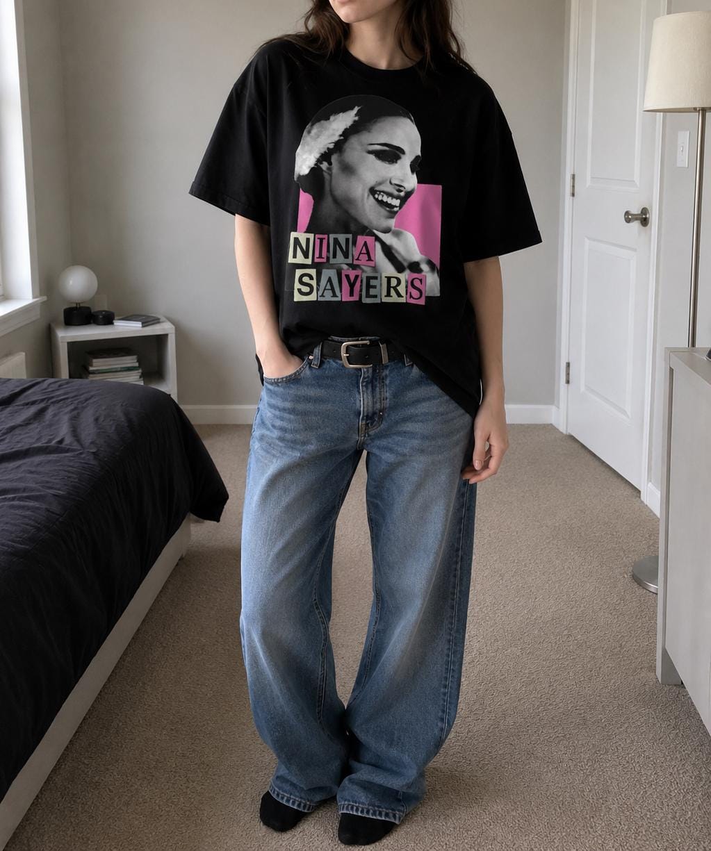 Nina Sayers Tee, Black Swan Movie Hot Pink Portman Cinephile T-Shirt